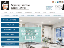 Tablet Screenshot of norburnlightingandbath.com